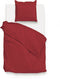 Zohome Dekbedovertrek Satinado - Effen Bedlinnen - 200x220 - Rood - Dekbedhoes van 100% Katoen-Satijn