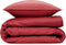 Zohome Dekbedovertrek Satinado - Effen Bedlinnen - 200x220 - Rood - Dekbedhoes van 100% Katoen-Satijn