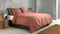 Zohome Dekbedovertrek Satinado - Effen Bedlinnen - 200x220 - Roze - Dekbedhoes van 100% Katoen-Satijn