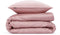 Zohome Dekbedovertrek Satinado - Effen Bedlinnen - 200x220 - Roze - Dekbedhoes van 100% Katoen-Satijn