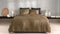 Zohome Dekbedovertrek Satinado - Effen Bedlinnen - 200x220 - Taupe - Dekbedhoes van 100% Katoen-Satijn