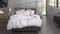 Zohome Dekbedovertrek Satinado - Effen Bedlinnen - 200x220 - Wit - Dekbedhoes van 100% Katoen-Satijn