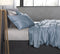 Zohome Dekbedovertrek Satinado - Effen Bedlinnen - 240x220 - Blauw - Dekbedhoes van 100% Katoen-Satijn