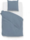 Zohome Dekbedovertrek Satinado - Effen Bedlinnen - 240x220 - Blauw - Dekbedhoes van 100% Katoen-Satijn