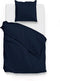 Zohome Dekbedovertrek Satinado - Effen Bedlinnen - 240x220 - Blauw - Dekbedhoes van 100% Katoen-Satijn