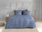 Zohome Dekbedovertrek Satinado - Effen Bedlinnen - 240x220 - Blauw - Dekbedhoes van 100% Katoen-Satijn