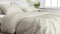 Zohome Dekbedovertrek Satinado - Effen Bedlinnen - 240x220 - Off-White - Dekbedhoes van 100% Katoen-Satijn