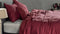 Zohome Dekbedovertrek Satinado - Effen Bedlinnen - 240x220 - Rood - Dekbedhoes van 100% Katoen-Satijn