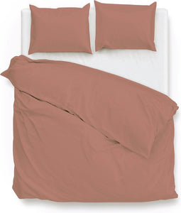 Zohome Dekbedovertrek Satinado - Effen Bedlinnen - 240x220 - Roze - Dekbedhoes van 100% Katoen-Satijn