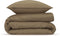 Zohome Dekbedovertrek Satinado - Effen Bedlinnen - 240x220 - Taupe - Dekbedhoes van 100% Katoen-Satijn