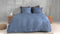 Zohome Dekbedovertrek Satinado - Effen Bedlinnen - 260x220 - Blauw - Dekbedhoes van 100% Katoen-Satijn