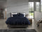 Zohome Dekbedovertrek Satinado - Effen Bedlinnen - 260x220 - Blauw - Dekbedhoes van 100% Katoen-Satijn