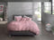 Zohome Dekbedovertrek Satinado - Effen Bedlinnen - 260x220 - Roze - Dekbedhoes van 100% Katoen-Satijn