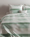 Zohome Dekbedovertrek Scout - Bedlinnen met Ruiten print - 140x220 - Groen - Dekbedhoes van 100% Katoen