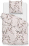 Zohome Dekbedovertrek Sharon - Bedlinnen met Takken print - 140x220 - Roze - Dekbedhoes van 100% Katoen