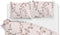 Zohome Dekbedovertrek Sharon - Bedlinnen met Takken print - 140x220 - Roze - Dekbedhoes van 100% Katoen
