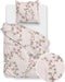 Zohome Dekbedovertrek Sharon - Bedlinnen met Takken print - 140x220 - Roze - Dekbedhoes van 100% Katoen