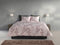 Zohome Dekbedovertrek Sharon - Bedlinnen met Takken print - 240x220 - Roze - Dekbedhoes van 100% Katoen