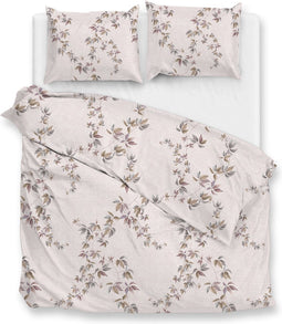 Zohome Dekbedovertrek Sharon - Bedlinnen met Takken print - 260x220 - Roze - Dekbedhoes van 100% Katoen