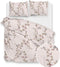 Zohome Dekbedovertrek Sharon - Bedlinnen met Takken print - 260x220 - Roze - Dekbedhoes van 100% Katoen