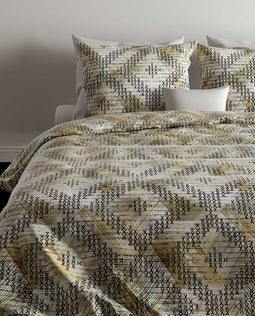 Zohome Dekbedovertrek Sol - Bedlinnen met Ruiten print - 260x220 - Multi - Dekbedhoes van 100% Katoen