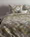 Zohome Dekbedovertrek Sol - Bedlinnen met Ruiten print - 260x220 - Multi - Dekbedhoes van 100% Katoen