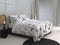 Zohome Dekbedovertrek Taleen - Bedlinnen met Bloemen print - 240x220 - Wit - Dekbedhoes van 100% Katoen-Satijn