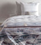 Zohome Dekbedovertrek Tanner - Bedlinnen met print - 140x220 - Blauw - Dekbedhoes van 100% Katoen-Satijn