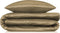 Zohome Dekbedovertrek Velluto-a-Coste - Effen Bedlinnen - 240x220 - Goud - Dekbedhoes van Polyester / Katoen