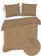 Zohome Dekbedovertrek Velluto - Effen Bedlinnen - 140x220 - Goud - Dekbedhoes van Polyester / Katoen