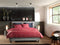 Zohome Dekbedovertrek Velluto - Effen Bedlinnen - 140x220 - Rood - Dekbedhoes van Polyester / Katoen