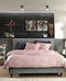 Zohome Dekbedovertrek Velluto - Effen Bedlinnen - 140x220 - Roze - Dekbedhoes van Polyester / Katoen