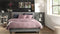 Zohome Dekbedovertrek Velluto - Effen Bedlinnen - 140x220 - Roze - Dekbedhoes van Polyester / Katoen