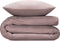 Zohome Dekbedovertrek Velluto - Effen Bedlinnen - 200x220 - Roze - Dekbedhoes van Polyester / Katoen