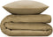 Zohome Dekbedovertrek Velluto - Effen Bedlinnen - 240x220 - Goud - Dekbedhoes van Polyester / Katoen