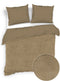 Zohome Dekbedovertrek Velluto - Effen Bedlinnen - 260x220 - Goud - Dekbedhoes van Polyester / Katoen