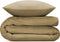 Zohome Dekbedovertrek Velluto - Effen Bedlinnen - 260x220 - Goud - Dekbedhoes van Polyester / Katoen
