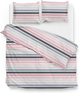 Zohome dekbedovertrek Vera - 140 x 200/220 cm - roze