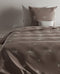 Zohome Dekbedovertrek Wertz - Bedlinnen met Natuur print - 140x220 - Taupe - Dekbedhoes van 100% Katoen