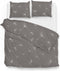 Zohome Dekbedovertrek Wertz - Bedlinnen met Natuur print - 240x220 - Taupe - Dekbedhoes van 100% Katoen