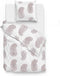 Zohome Dekbedovertrek Yael - Bedlinnen met Ornamenten print - 240x220 - Roze - Dekbedhoes van 100% Katoen-Satijn