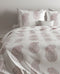Zohome Dekbedovertrek Yael - Bedlinnen met Ornamenten print - 240x220 - Roze - Dekbedhoes van 100% Katoen-Satijn