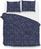 Zohome Dekbedovertrek Zale - Bedlinnen met Ruiten print - 240x220 - Blauw - Dekbedhoes van 100% Katoen