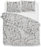Zohome Dekbedovertrek Zane - Bedlinnen met Takken print - 260x220 - Grijs - Dekbedhoes van 100% Katoen