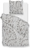 Zohome Dekbedovertrek Zane - Bedlinnen met Takken print - 260x220 - Grijs - Dekbedhoes van 100% Katoen