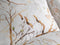 Zohome Dekbedovertrek Zusa - Bedlinnen met Bloemen print - 260x220 - Natural - Dekbedhoes van 100% Katoen-Flanel