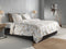 Zohome Dekbedovertrek Zusa - Bedlinnen met Bloemen print - 260x220 - Natural - Dekbedhoes van 100% Katoen-Flanel