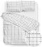 Zohome Delon Dekbedovertrek - Lits-jumeaux - Katoensatijn - 240x200-220cm - Off-White