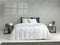 Zohome Delon Dekbedovertrek - Lits-jumeaux - Katoensatijn - 260x200-220cm - Off-White