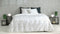 Zohome Delon Dekbedovertrek - Lits-jumeaux - Katoensatijn - 260x200-220cm - Off-White